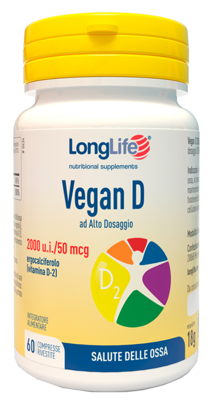 LONGLIFE VEGAN D 60 COMPRESSE - Farmacia Murachelli Di Putelli dr. Giovanni