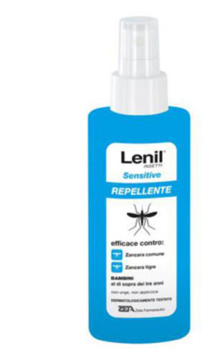 LENIL INSETTI SENSITIVE EMULSIONE ANTIZANZARA IN FLACONE + POMPA DISPENSER 100 ML - Farmacia Murachelli Di Putelli dr. Giovanni