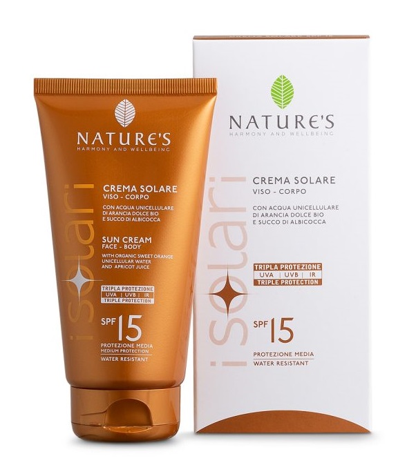 NATURE'S I SOLARI CREMA SOLARE VISO E CORPO SPF 15 IR SUN 150 ML - Farmacia Murachelli Di Putelli dr. Giovanni