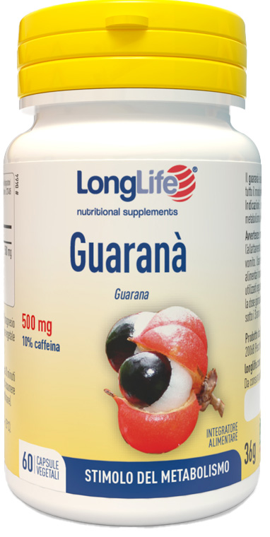 LONGLIFE GUARANA' 60 CAPSULE VEGETALI - Farmacia Murachelli Di Putelli dr. Giovanni
