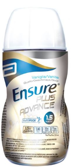 ENSURE PLUS ADVANCE VANIGLIA 4 BOTTIGLIE DA 220 ML - Farmacia Murachelli Di Putelli dr. Giovanni