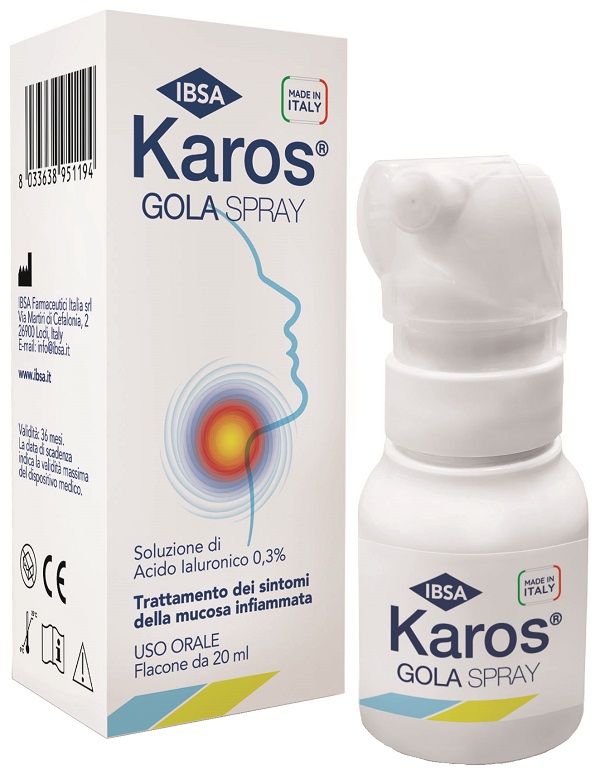 KAROS SPRAY ORALE 0,3% 20 ML - Farmacia Murachelli Di Putelli dr. Giovanni