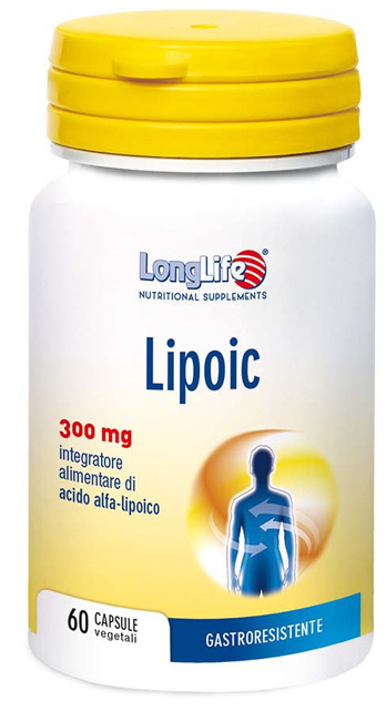LONGLIFE LIPOIC 300 MG 60 CAPSULE VEGETALI DA 500 MG - Farmacia Murachelli Di Putelli dr. Giovanni