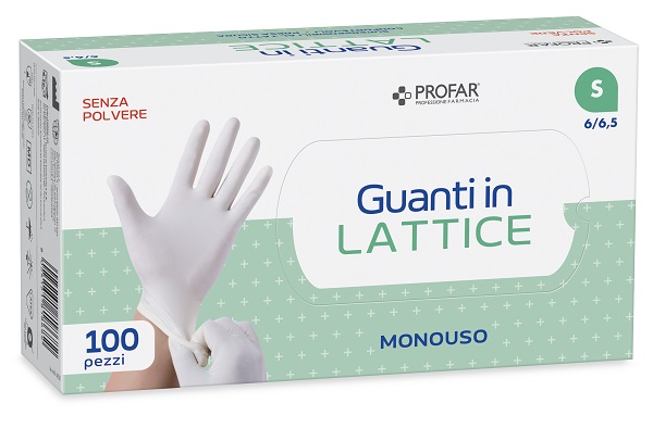 PROFAR GUANTO IN LATTICE SENZA POLVERE S 100 PEZZI - Farmacia Murachelli Di Putelli dr. Giovanni