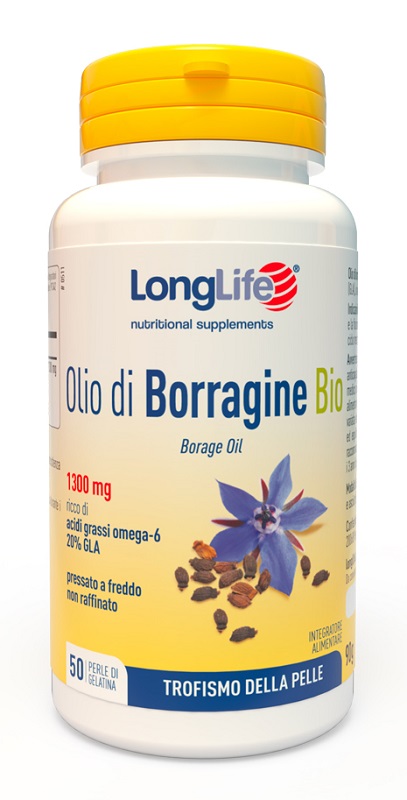 LONGLIFE OLIO BORRAGINE BIO 50 PERLE IN GELATINA - Farmacia Murachelli Di Putelli dr. Giovanni