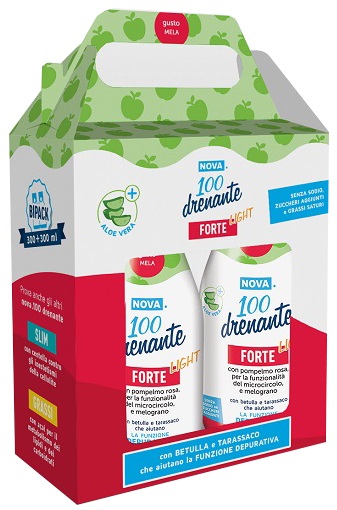 NOVA100 DRENANTE FORTE LIGHT CON ALOE 300+300 ML - Farmacia Murachelli Di Putelli dr. Giovanni