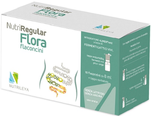 NUTRIREGULAR FLORA 10 FLACONCINI 8 ML - Farmacia Murachelli Di Putelli dr. Giovanni
