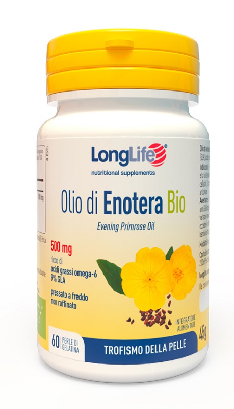 LONGLIFE OLIO ENOTERA BIO 500 MG 60 PERLE IN GELATINA - Farmacia Murachelli Di Putelli dr. Giovanni