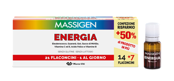 MASSIGEN ENERGIA 21 FLACONCINI DA 10 ML - Farmacia Murachelli Di Putelli dr. Giovanni