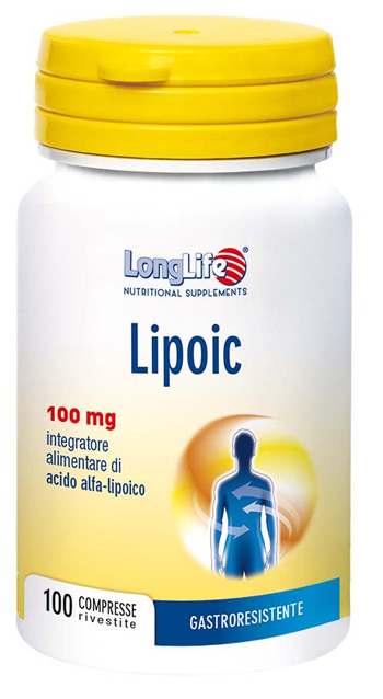 LONGLIFE LIPOIC 100 MG 100 CAPSULE RIVESTITE DA 400 MG - Farmacia Murachelli Di Putelli dr. Giovanni