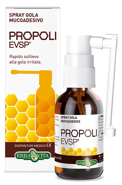 PROPOLI EVSP SPRAY GOLA MUCOADESIVO SENZA ALCOL 20ML - Farmacia Murachelli Di Putelli dr. Giovanni