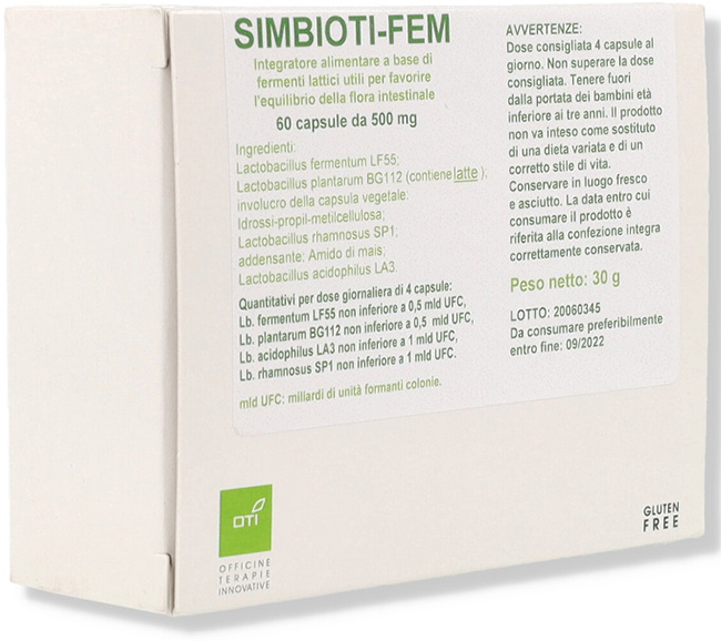 SIMBIOTI FEM 60 CAPSULE - Farmacia Murachelli Di Putelli dr. Giovanni