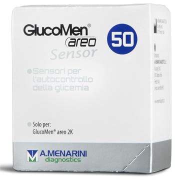 STRISCE MISURAZIONE GLICEMIA GLUCOMEN AREO SENSOR 50 PEZZI - Farmacia Murachelli Di Putelli dr. Giovanni