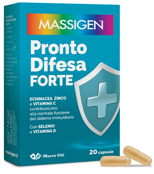 MASSIGEN PRONTO DIFESA FORTE 20 CAPSULE - Farmacia Murachelli Di Putelli dr. Giovanni