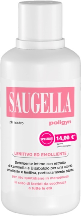 SAUGELLA POLIGYN PH NEUTRO LENITIVO ED EMOLLIENTE 500 ML TAGLIO PREZZO - Farmacia Murachelli Di Putelli dr. Giovanni