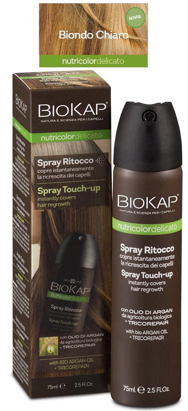 BIOS LINE  BIOKAP NUTRICOLOR DELICATO SPRAY RITOCCO BIONDO CHIARO 75 ML - Farmacia Murachelli Di Putelli dr. Giovanni