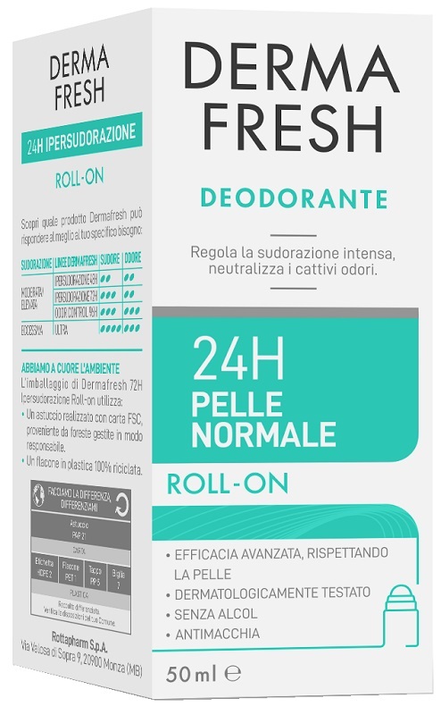 DERMAFRESH 24H PELLE NORMALE ROLL ON 50 ML - Farmacia Murachelli Di Putelli dr. Giovanni
