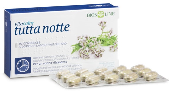 VITACALM TUTTA NOTTE FAST/RETARD 30 COMPRESSE - Farmacia Murachelli Di Putelli dr. Giovanni