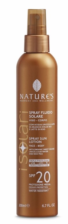 NATURE'S I SOLARI SPRAY FLUIDO SPF20 200 ML - Farmacia Murachelli Di Putelli dr. Giovanni