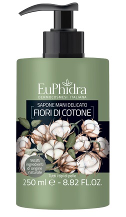 EUPHIDRA SAPONE LIQUIDO MANI COTONE IN FLACONE CON ETICHETTA DISPENSER - Farmacia Murachelli Di Putelli dr. Giovanni