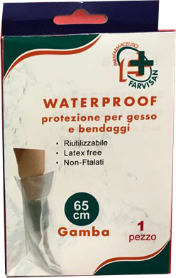 WATERPROOF PROTEZIONE PER GESSO E BENDAGGI PER GAMBA 65 CM RIUTILIZZABILE - Farmacia Murachelli Di Putelli dr. Giovanni