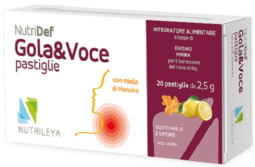 NUTRIDEF GOLA & VOCE MIELE E LIMONE 20 PASTIGLIE - Farmacia Murachelli Di Putelli dr. Giovanni