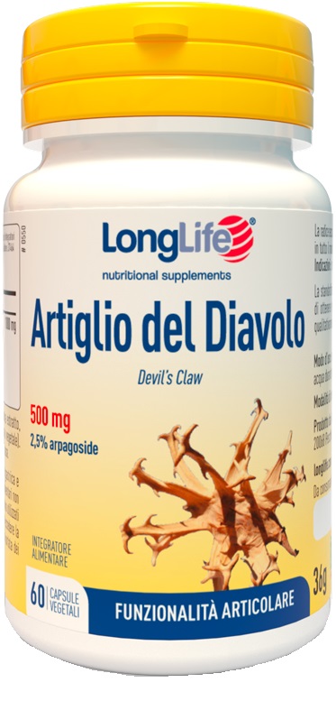 LONGLIFE ARTIGLIO DEL DIAVOLO 2% 60 CAPSULE - Farmacia Murachelli Di Putelli dr. Giovanni