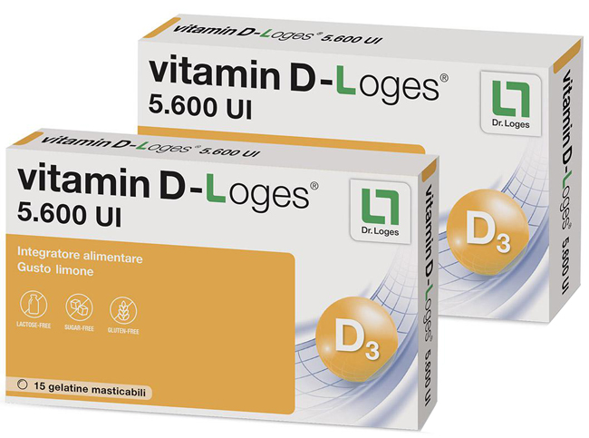 VITAMIN D-LOGES 30 GELATINE MASTICABILI GUSTO LIMONE 42 G - Farmacia Murachelli Di Putelli dr. Giovanni