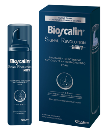 BIOSCALIN SIGNAL REVOLUTION MEN TRATTAMENTO INTENSIVO ANTICADUTA ANTIDIRADAMENTO FOAM 75 ML - Farmacia Murachelli Di Putelli dr. Giovanni
