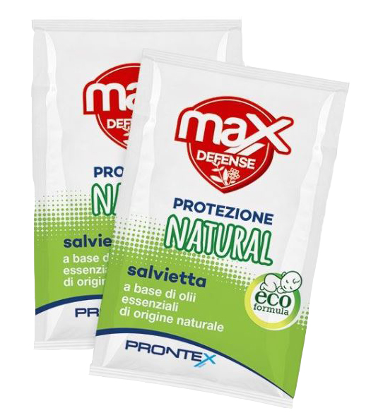 PRONTEX MAX DEFENSE SALVIETTINE NATURAL 6 PEZZI - Farmacia Murachelli Di Putelli dr. Giovanni