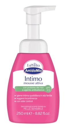 EUPHIDRA AMIDOMIO INTIMO MOUSSE ATTIVA PH 3,5 250 ML - Farmacia Murachelli Di Putelli dr. Giovanni