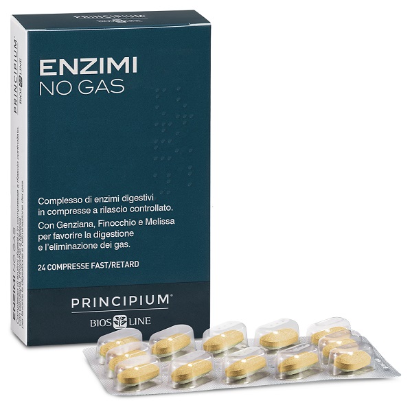 PRINCIPIUM ENZIMI NO GAS FAST/RETARD 24 COMPRESSE - Farmacia Murachelli Di Putelli dr. Giovanni