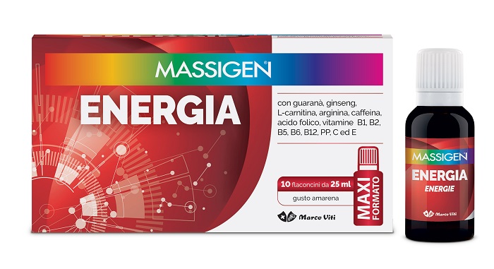 MASSIGEN ENERGIA 10 FLACONI DA 25 ML - Farmacia Murachelli Di Putelli dr. Giovanni