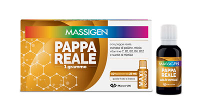 MASSIGEN PAPPA REALE 10 FLACONI DA 25 ML - Farmacia Murachelli Di Putelli dr. Giovanni