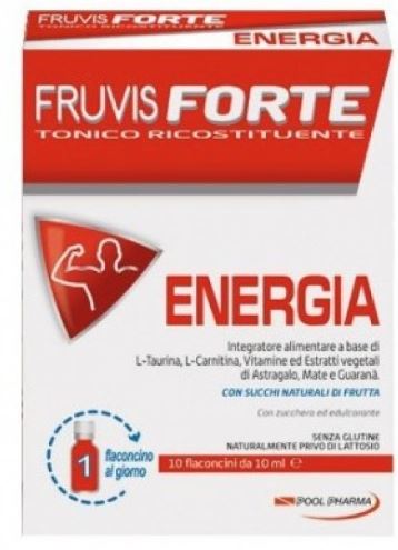 FRUVIS FORTE ENERGIA 10 FLACONCINI DA 10 ML - Farmacia Murachelli Di Putelli dr. Giovanni