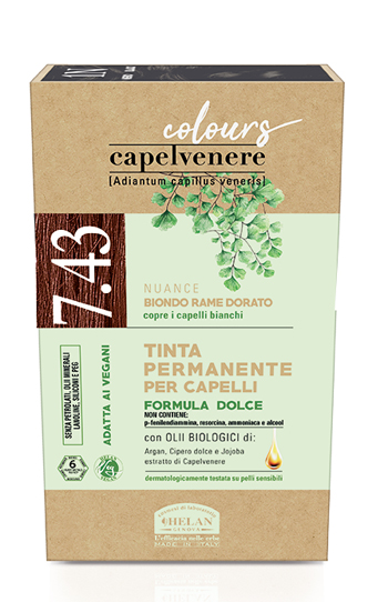 CAPELVENERE COLOURS TINTA CAPELLI 7,43N BIONDO RAME DORATO - Farmacia Murachelli Di Putelli dr. Giovanni