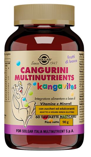 CANGURINI MULTINUTRIENTS FRUTTI BOSCO 60 TAVOLETTE MASTICABILI - Farmacia Murachelli Di Putelli dr. Giovanni