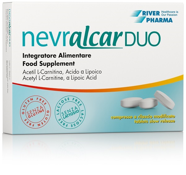 NEVRALCAR DUO 60 COMPRESSE DEGLUTIBILI A RILASCIO MODIFICATO SENZA GLUTINE SENZA LATTOSIO - Farmacia Murachelli Di Putelli dr. Giovanni