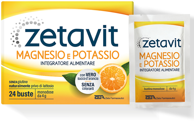 ZETAVIT MAGNESIO POTASSIO 24 BUSTINE DA 4 G - Farmacia Murachelli Di Putelli dr. Giovanni