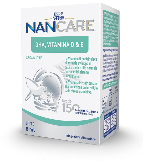 NESTLE' NANCARE DHA VITAMINA D&E GOCCE 8 ML - Farmacia Murachelli Di Putelli dr. Giovanni