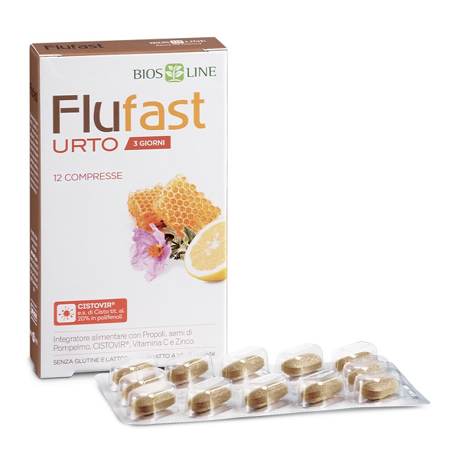 APIX PROPOLI FLUFAST URTO 3 GIORNI 12 COMPRESSE BIOSLINE - Farmacia Murachelli Di Putelli dr. Giovanni