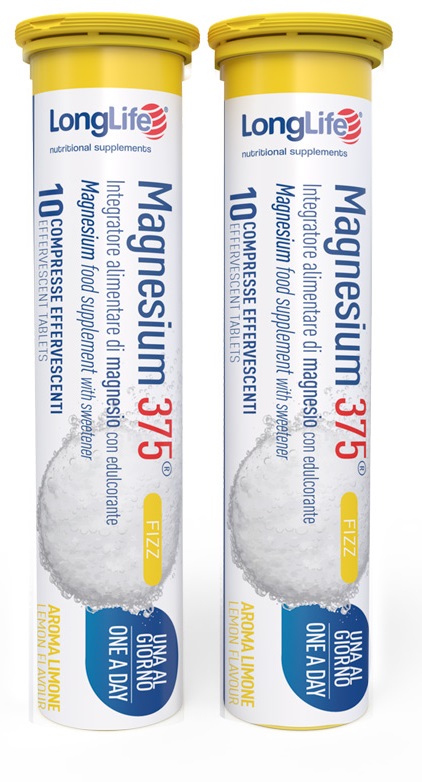 LONGLIFE MAGNESIUM 375 FIZZ 20 COMPRESSE EFFERVESCENTI DA 6,3 G - Farmacia Murachelli Di Putelli dr. Giovanni
