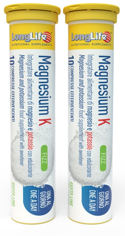 LONGLIFE MAGNESIUM K FIZZ 20 COMPRESSE EFFERVESCENTI - Farmacia Murachelli Di Putelli dr. Giovanni