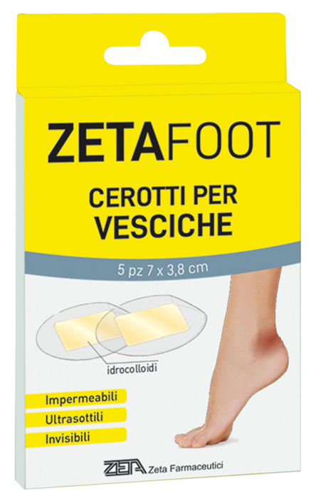 ZETAFOOT CEROTTO IDROCOLLOIDALE VESCICHE 5 PEZZI - Farmacia Murachelli Di Putelli dr. Giovanni