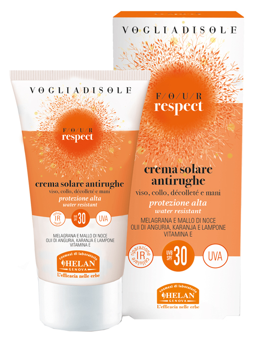 VOGLIA DI SOLE RESPECT CREMA SOLARE ANTIRUGHE SPF30 50 ML - Farmacia Murachelli Di Putelli dr. Giovanni