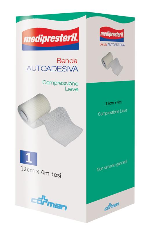 MEDIPRESTERIL BENDA AUTOADESIVA 12X400 CM 1 PEZZO - Farmacia Murachelli Di Putelli dr. Giovanni