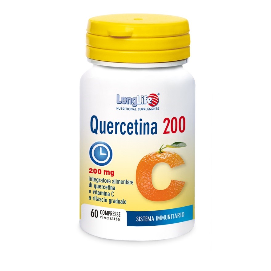 LONGLIFE QUERCETINA 200 60 COMPRESSE RIVESTITE - Farmacia Murachelli Di Putelli dr. Giovanni