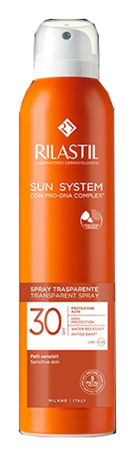 RILASTIL SUN SYSTEM TRANSPARENT SPRAY SPF30 200 ML - Farmacia Murachelli Di Putelli dr. Giovanni
