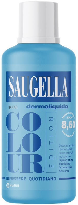 SAUGELLA DERMOLIQUIDO COLOUR EDITION DETERGENTE INTIMO 500 ML - Farmacia Murachelli Di Putelli dr. Giovanni