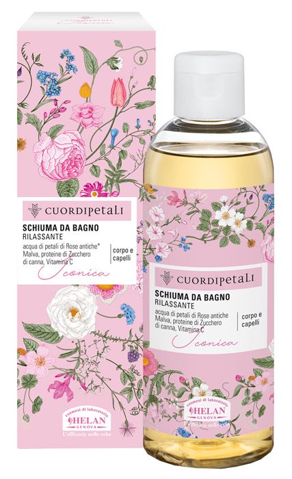 CUOR DI PETALI ICONICA SCHIUMA BAGNO RILASSANTE 210 ML - Farmacia Murachelli Di Putelli dr. Giovanni